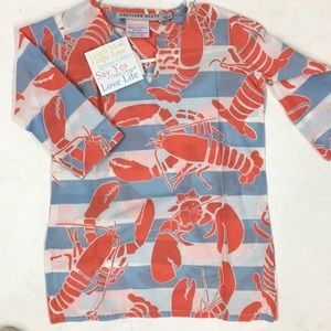 NWT Gretchen Scott kids size 4/6 lobster tunic